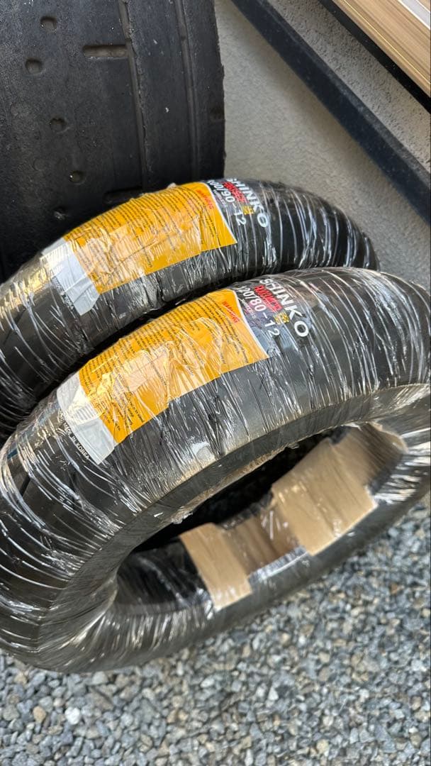 SHINKO タイヤ前後セット ・100/90-12 ・120/80-12