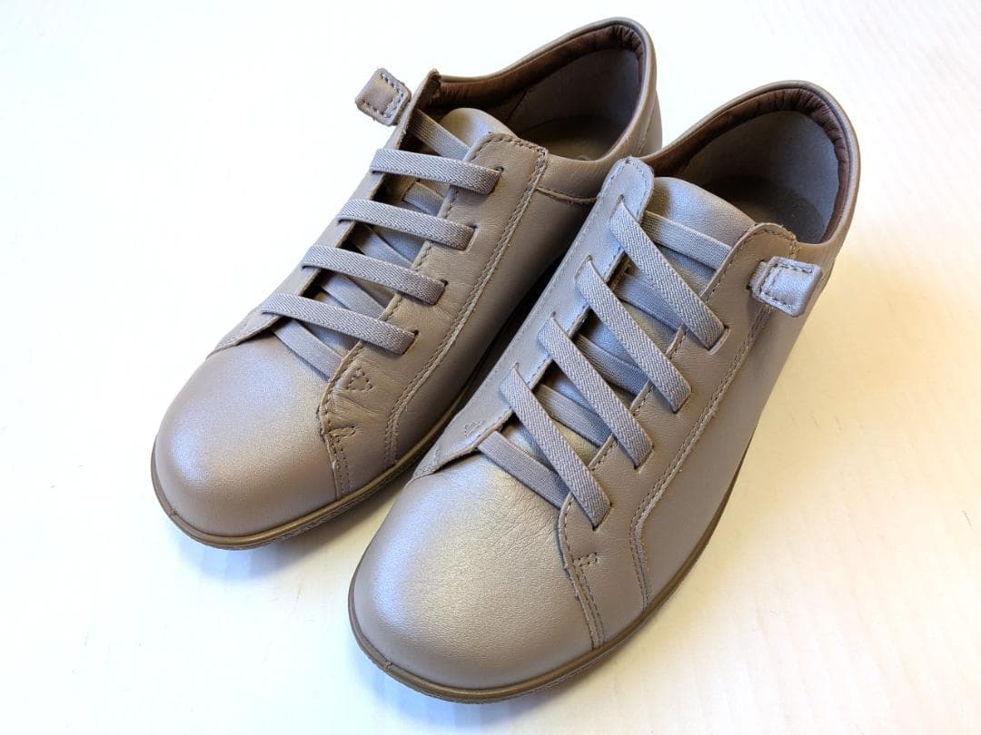 美品 アキレスソルボ コンフォート スニーカー レザースリッポン 24.5