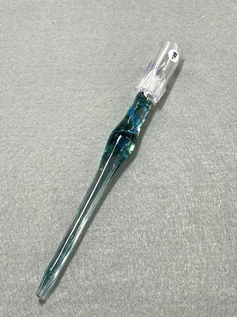 【美品】ガラス工房aun （アウン）ガラスペン 2本セット（マーブルF・太陽B）