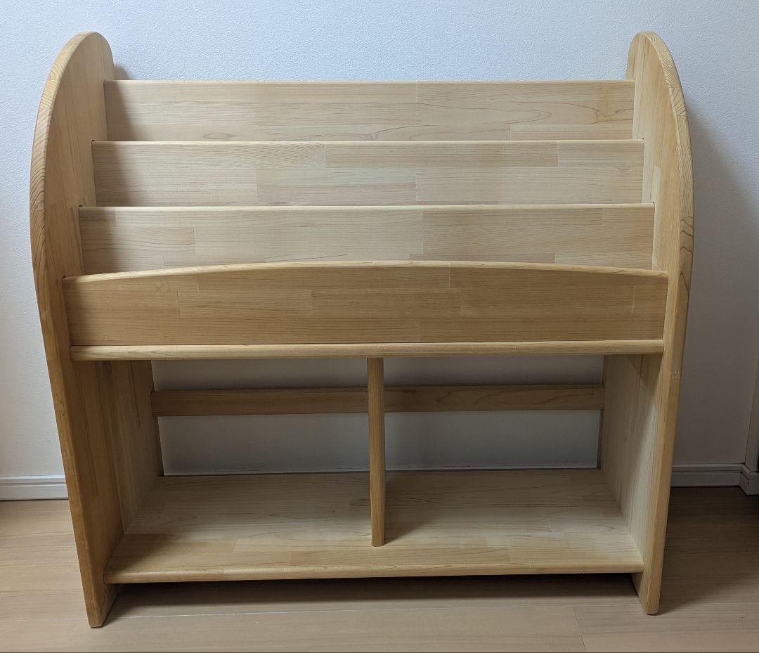 木遊舎 絵本棚 M800 無垢 中古 天然木 ナチュラル 絵本収納