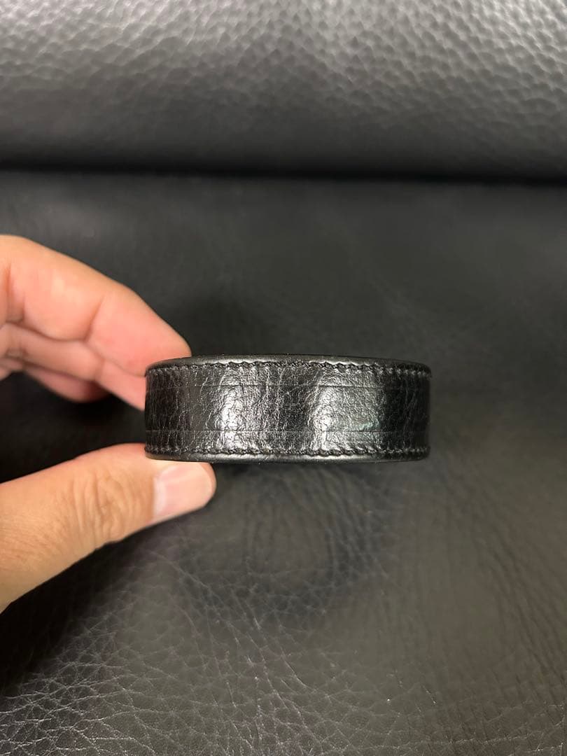 クロムハーツ　3ボタン2スナップ　レザーブレスレット　CHROME HEARTS