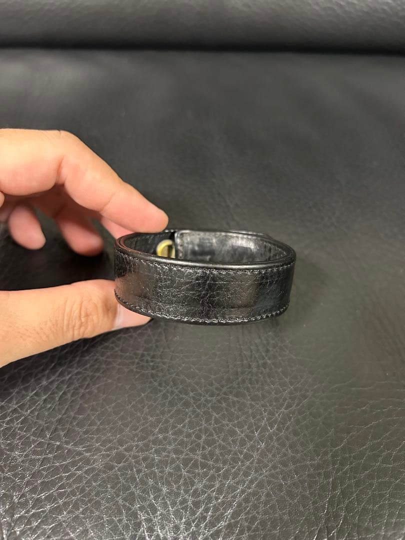 クロムハーツ　3ボタン2スナップ　レザーブレスレット　CHROME HEARTS