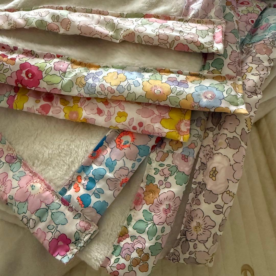 PCH様ハンドメイド❤️軽量ボアケット　シングル　ブランケット　リバティ　ベッツィ