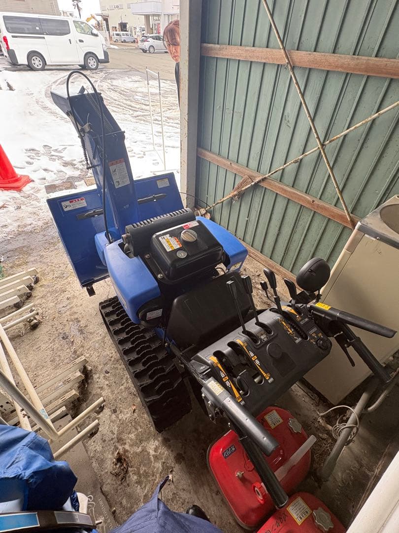 山形県天童市 引き取り限定 ヤマハ YAMAHA YT1380 除雪機 カバー付