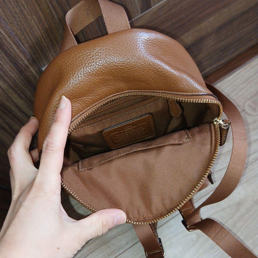 COACH ブラウンレザー リュック