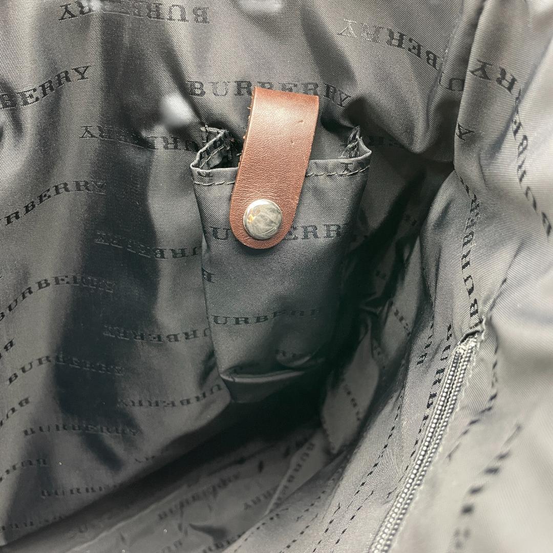 BURBERRY トートバッグ キャンバス レザー ノバチェック ロゴプレート