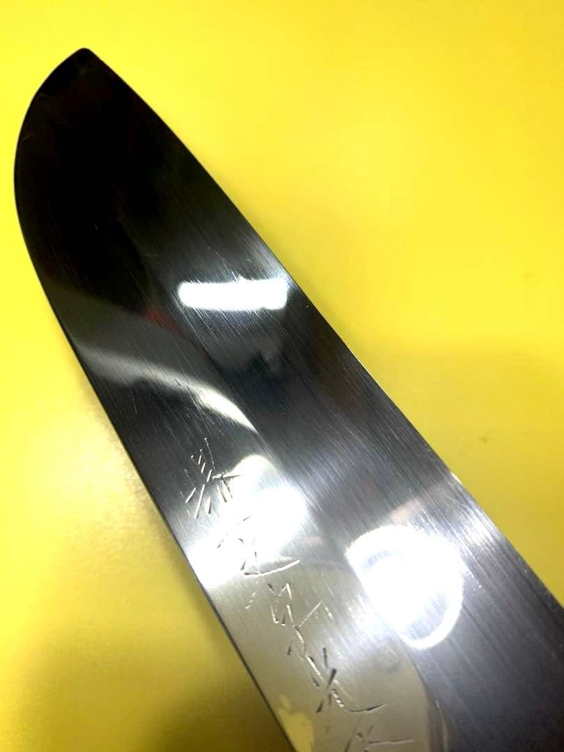 堺一文字光秀　鎌形薄刃包丁　本鍛錬　刃渡り19cm