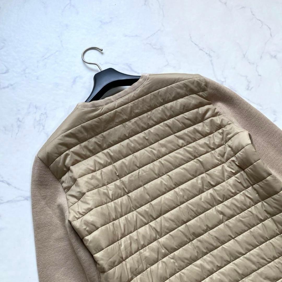 美品✨マレーラスポーツ Max Mara 切替 ニット 中綿 ベージュ