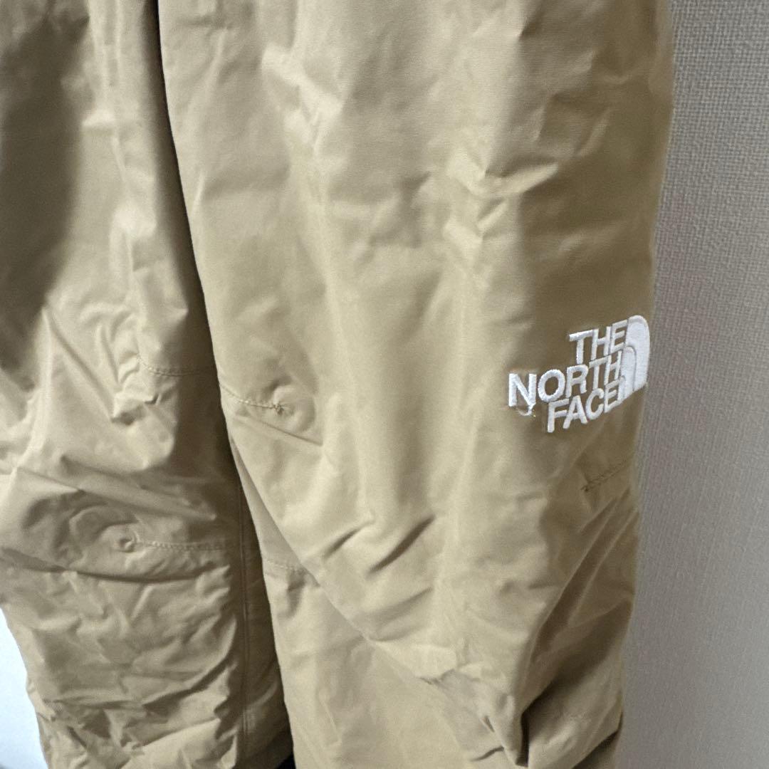 人気】THE NORTH FACE 子ども用スノーサロペット ベージュ130cm