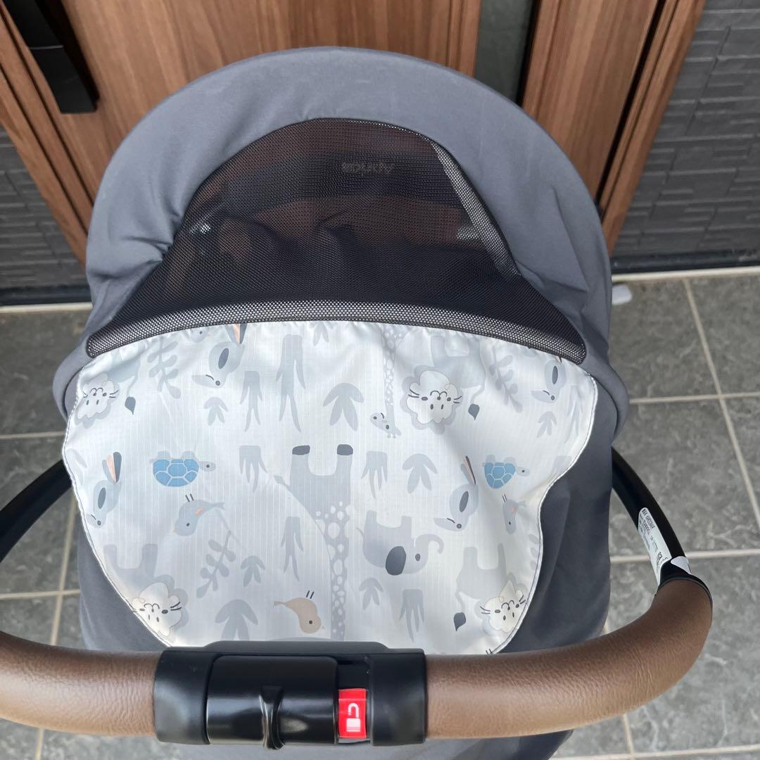 【美品】　Aprica ベビーカー アップリカ　カルーンエアーメッシュAB