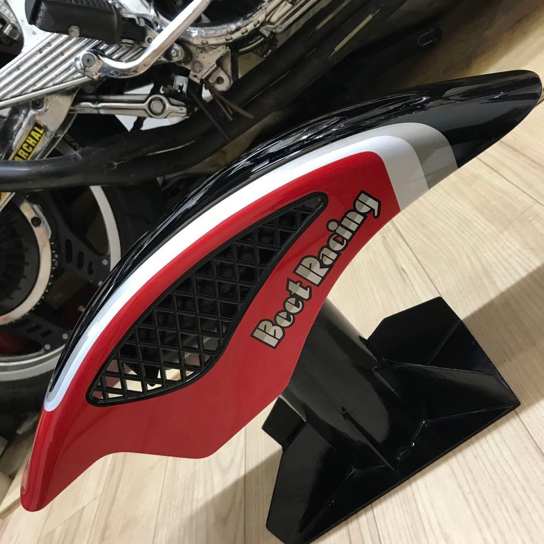 ビートメッシュフェンダー仕様 カスタムペイントCBX400F 2型赤黒ルック