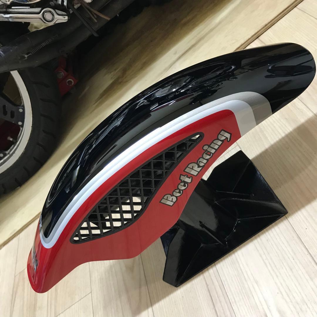 ビートメッシュフェンダー仕様 カスタムペイントCBX400F 2型赤黒ルック