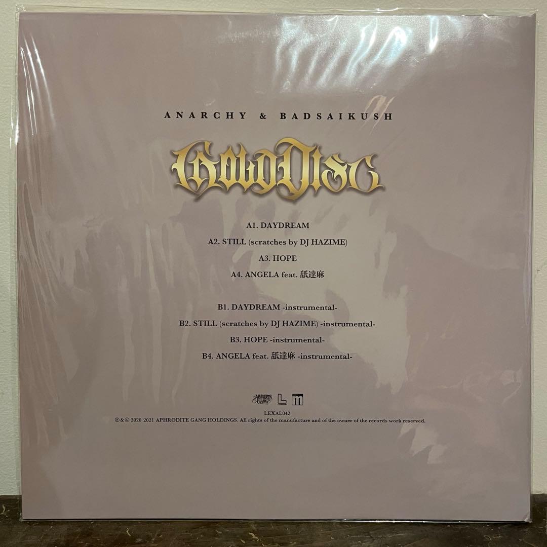 ANARCHY & BADSAIKUSH GOLD DISC レコード 舐達麻