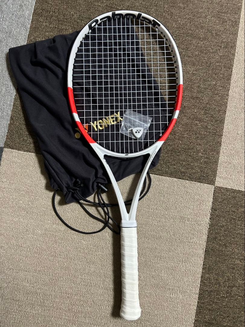 Babolat（バボラ） テニスラケット ホワイト/レッド ケース付き