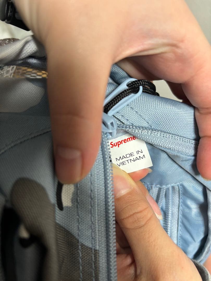 てぃけのSupreme ショルダーバッグ ボディバッグ カモフラ グレー系