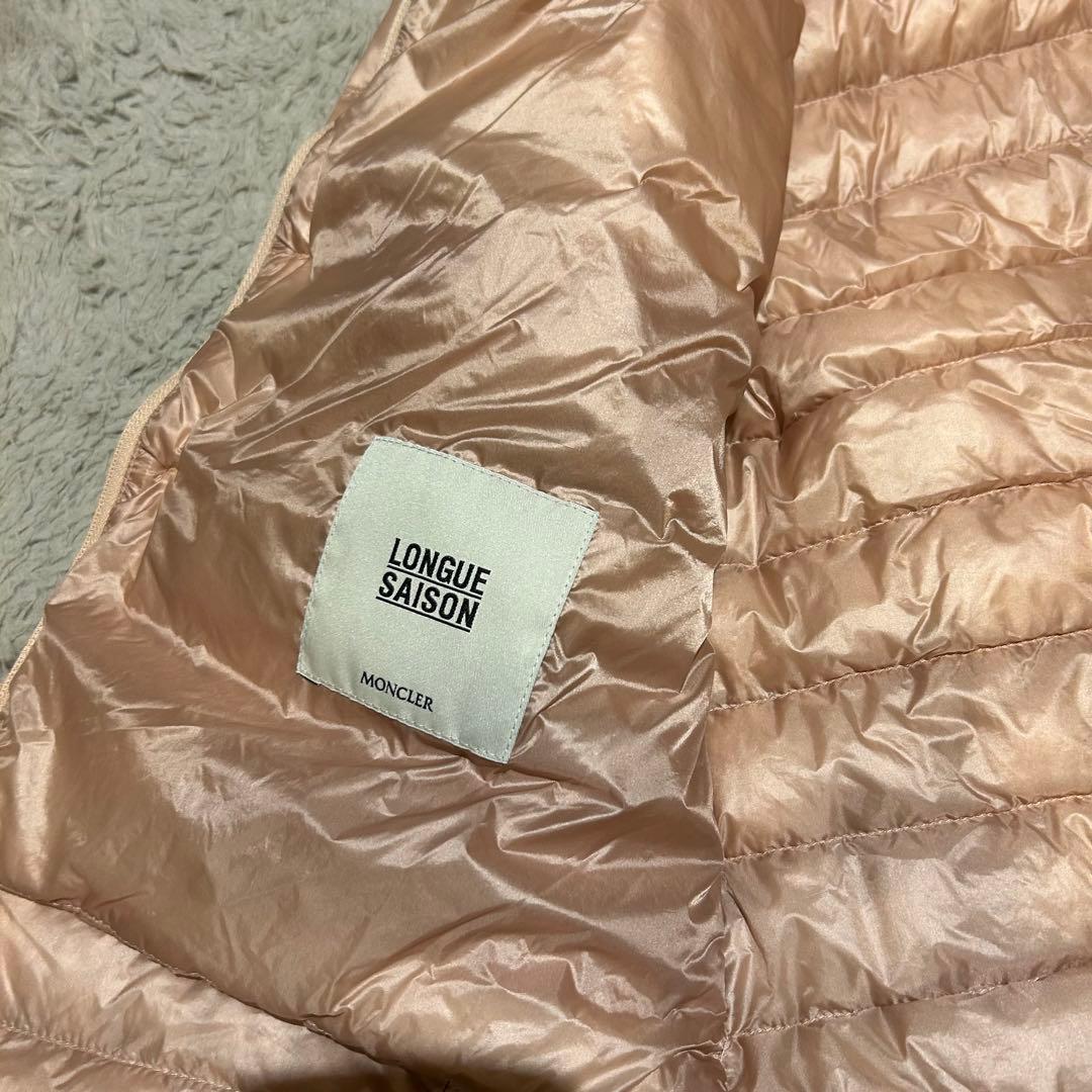 MONCLER ダウンジャケット BONITE ノーカラー ピンク