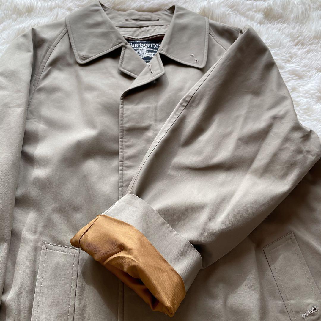 【美品】Burberry's メンズコート ウールライナー付　L C-TK83