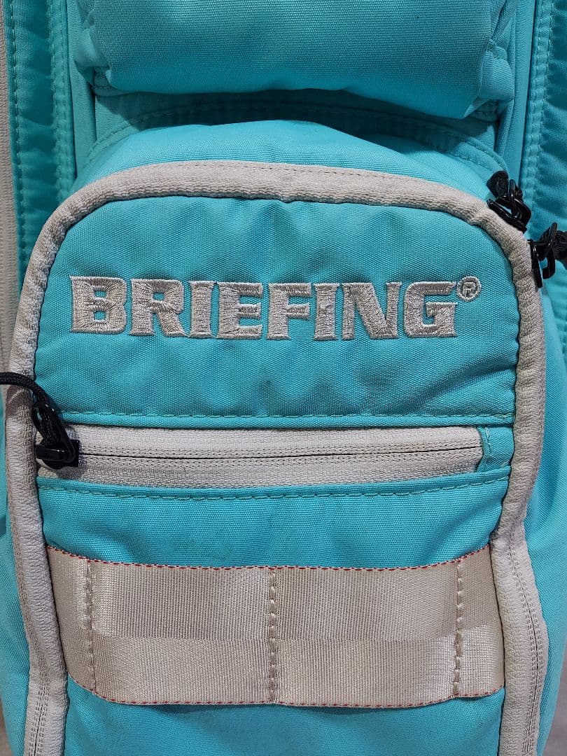 希少 人気色アクア〈BRIEFING〉キャディバッグ ブリーフィング 終売品