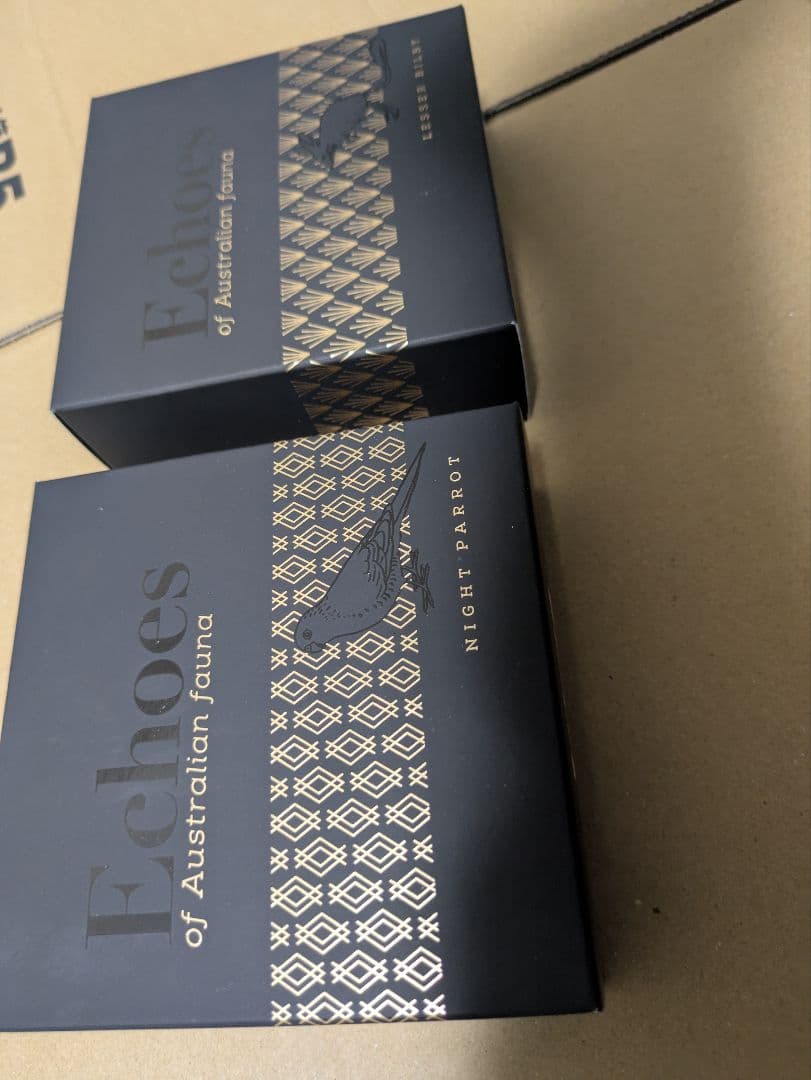 オーストラリア絶滅危惧動物純銀１オンス2セット