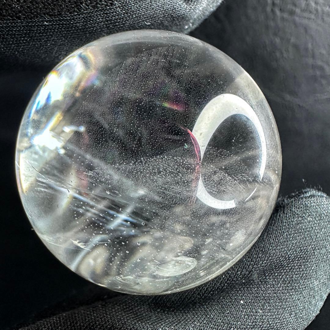 高透明度❗️レインボー☆ヒマラヤ ブルーエンジェルラダークォーツ丸玉A1303