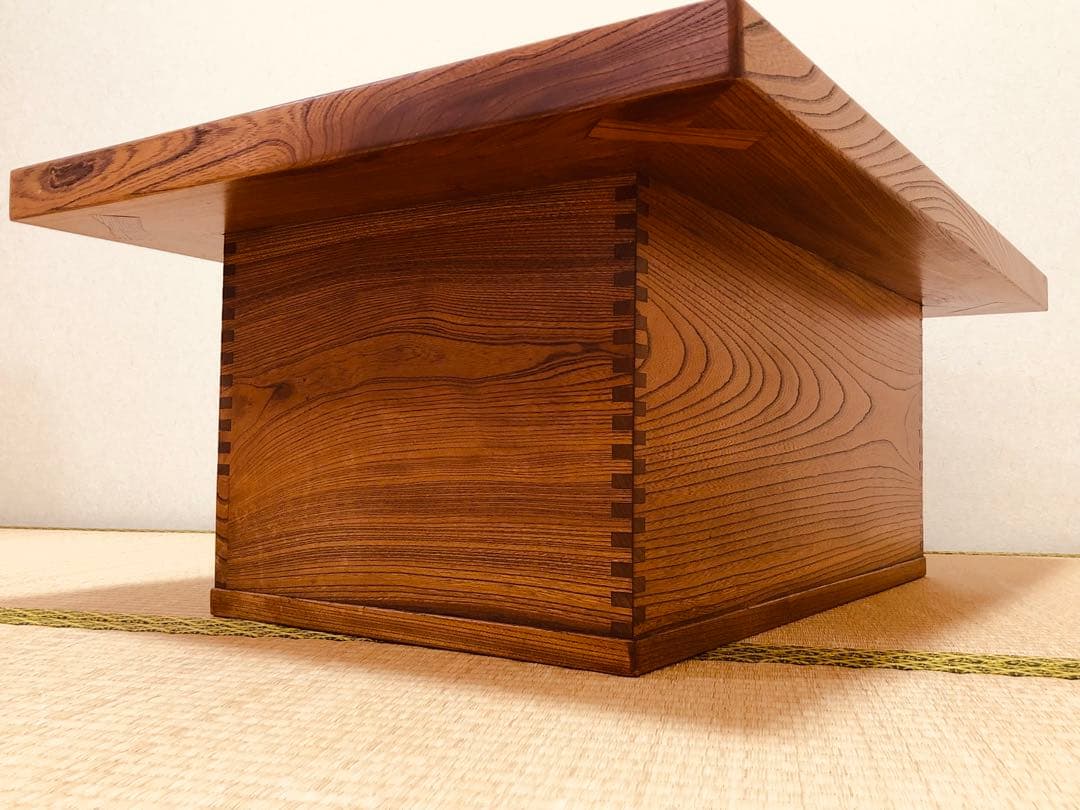 珍しい ほぞ組 欅 けやき 天然木 囲炉裏 火鉢 暖炉重量約27.4kg