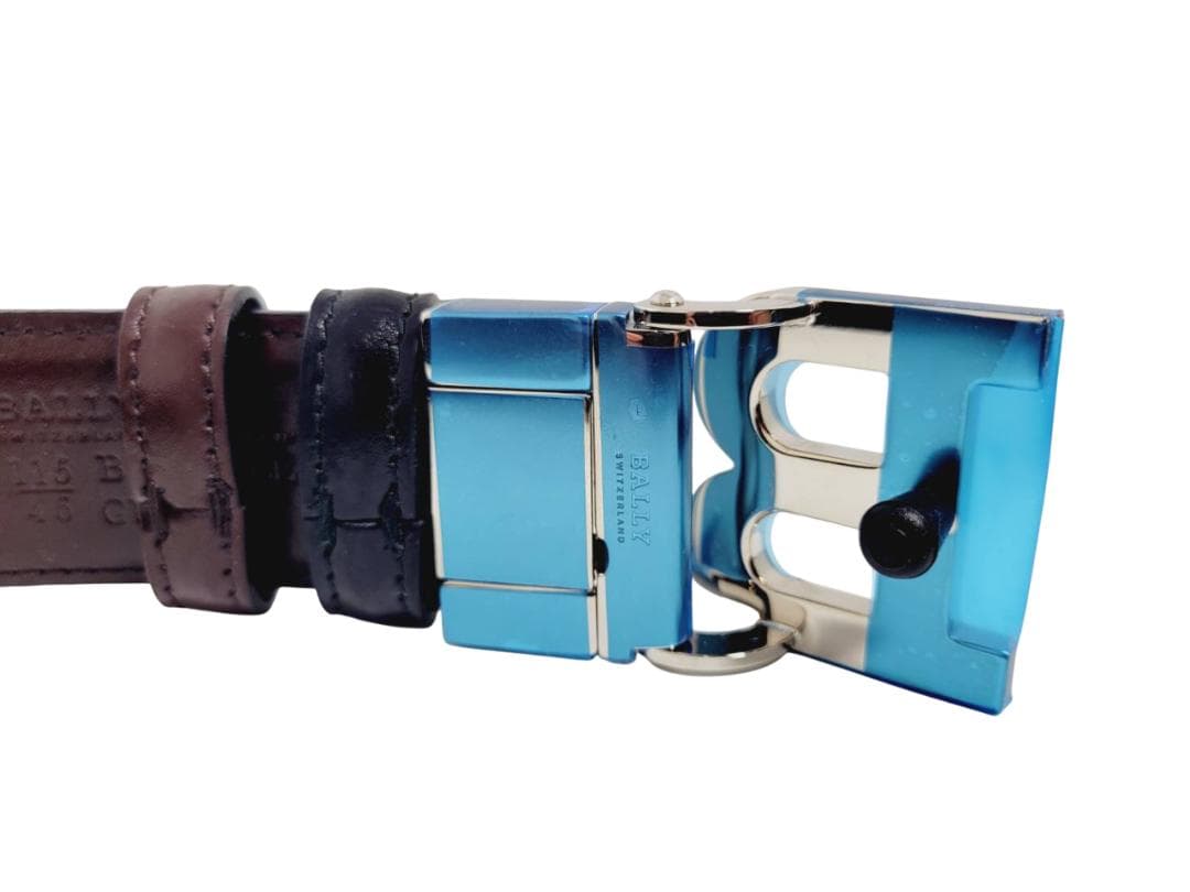 Bally バリー Bロゴ バックル リバーシブル ベルト メンズ 装飾品