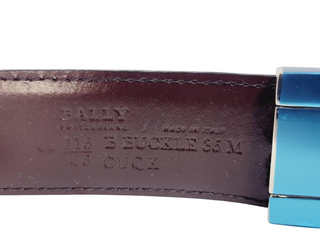 Bally バリー Bロゴ バックル リバーシブル ベルト メンズ 装飾品