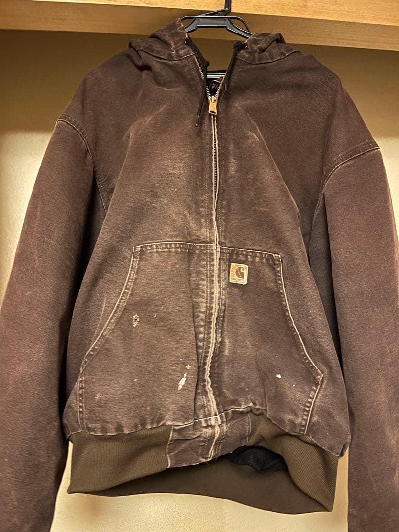Carhartt アクティブジャケット ブラウンフェード