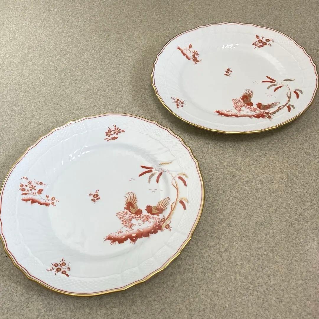 リチャードジノリ　　レッドコック　プレート2点