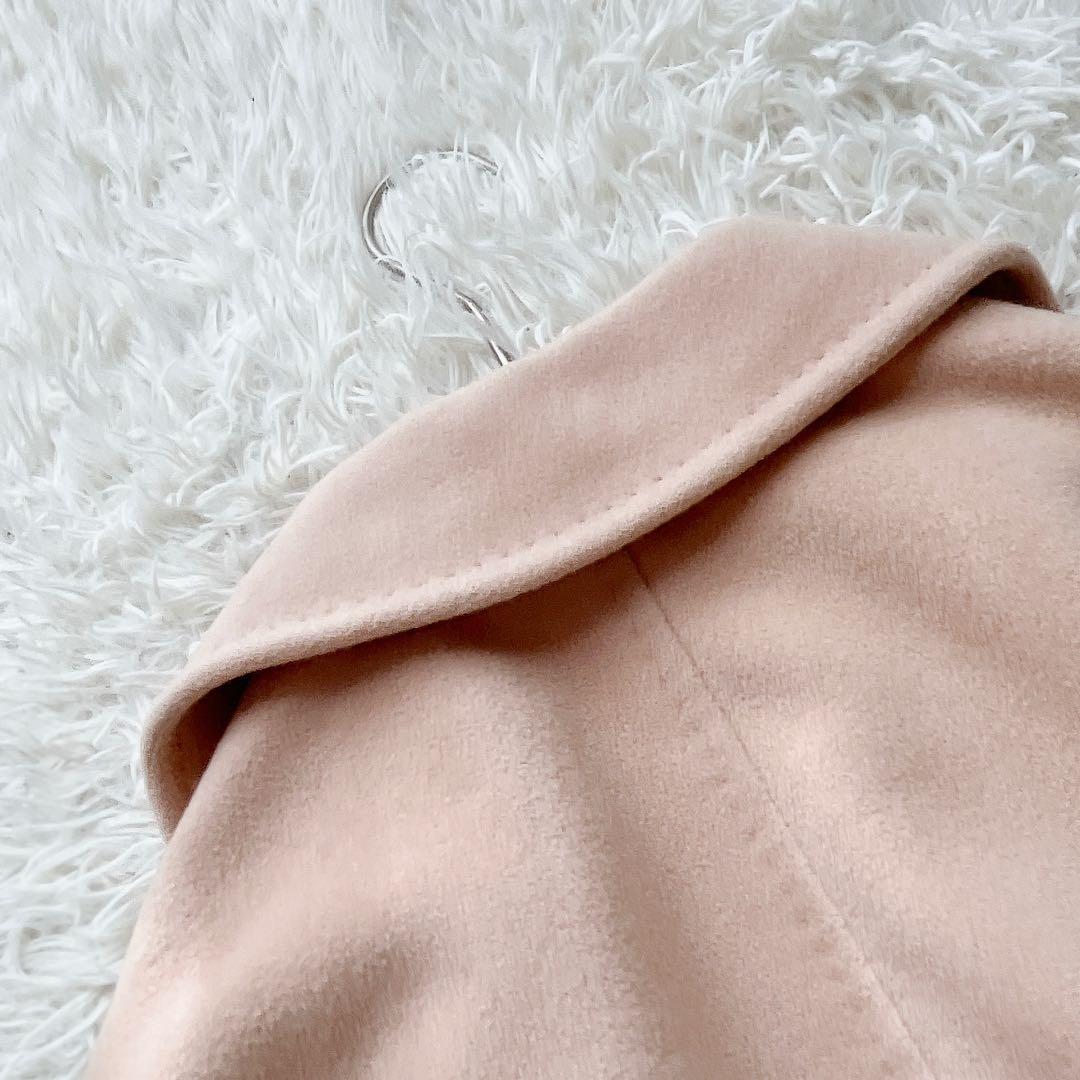 【美品】マックスマーラ ロングベルベットコート アンゴラ混 マニュエラ 銀タグ