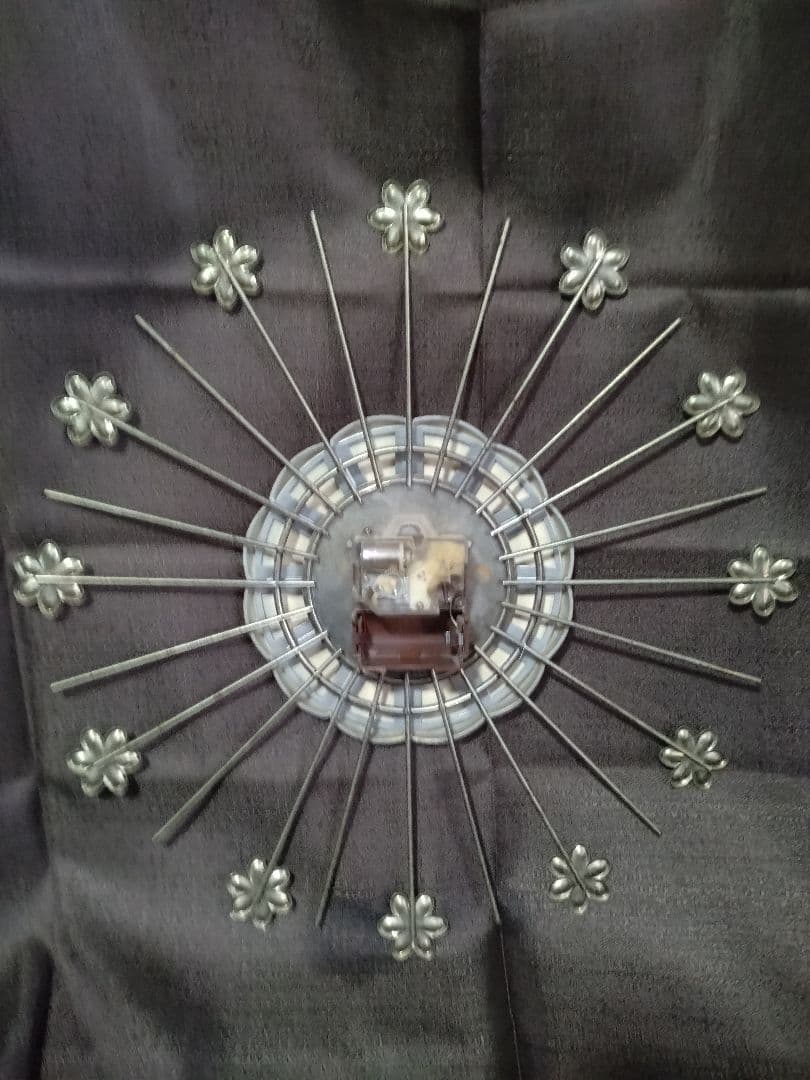 サンバーストクロック　ビンテージ　60s MCM