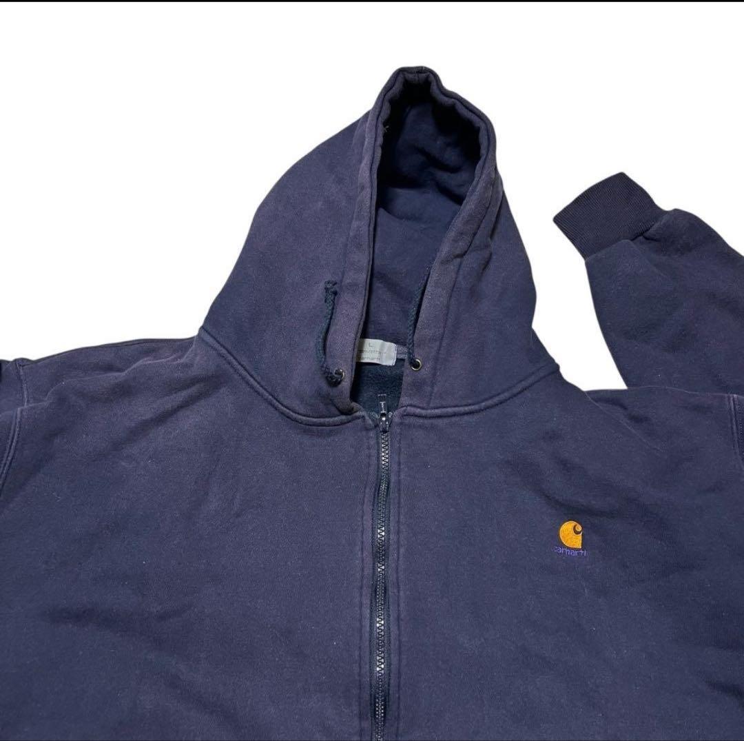 00s カーハート Carhartt フルジップパーカー ワンポイント