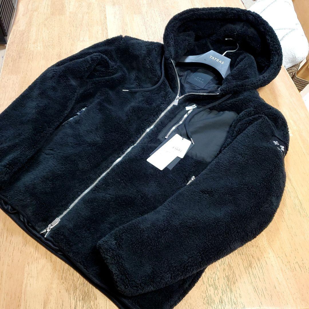 【極美品、L、7.4万】25AW タトラス ボアブルゾン MENFI ブラック