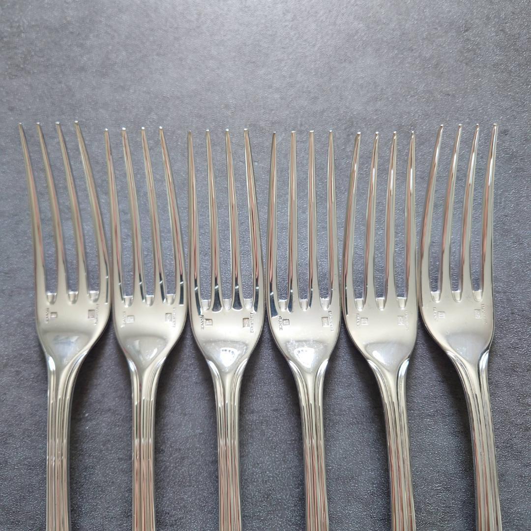希少 美品 クリストフル アルビ テーブルフォーク 6点
