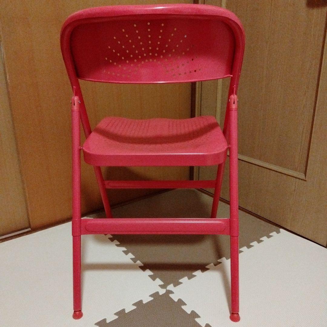 レア　廃盤品　IKEA　イケア　FRODE フローデ　赤　チェアー　折り畳み椅子