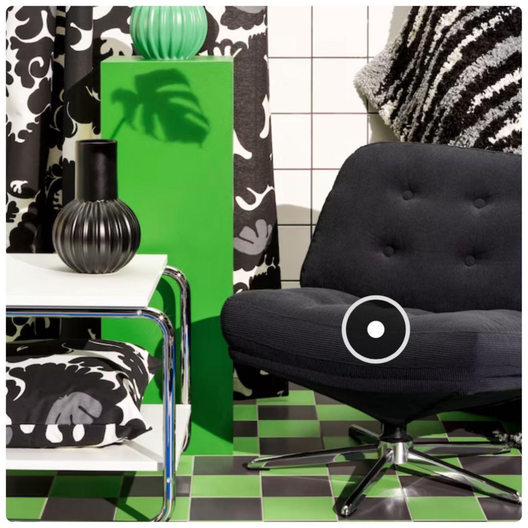 新品※未開封 イケア ディヴリンゲ 1人掛けソファ回転パーソナルチェア