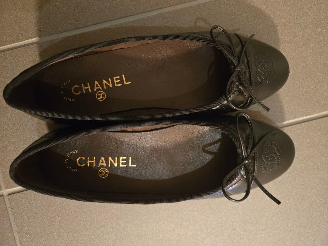 ☆新品未使用☆CHANEL ブラック バレリーナ