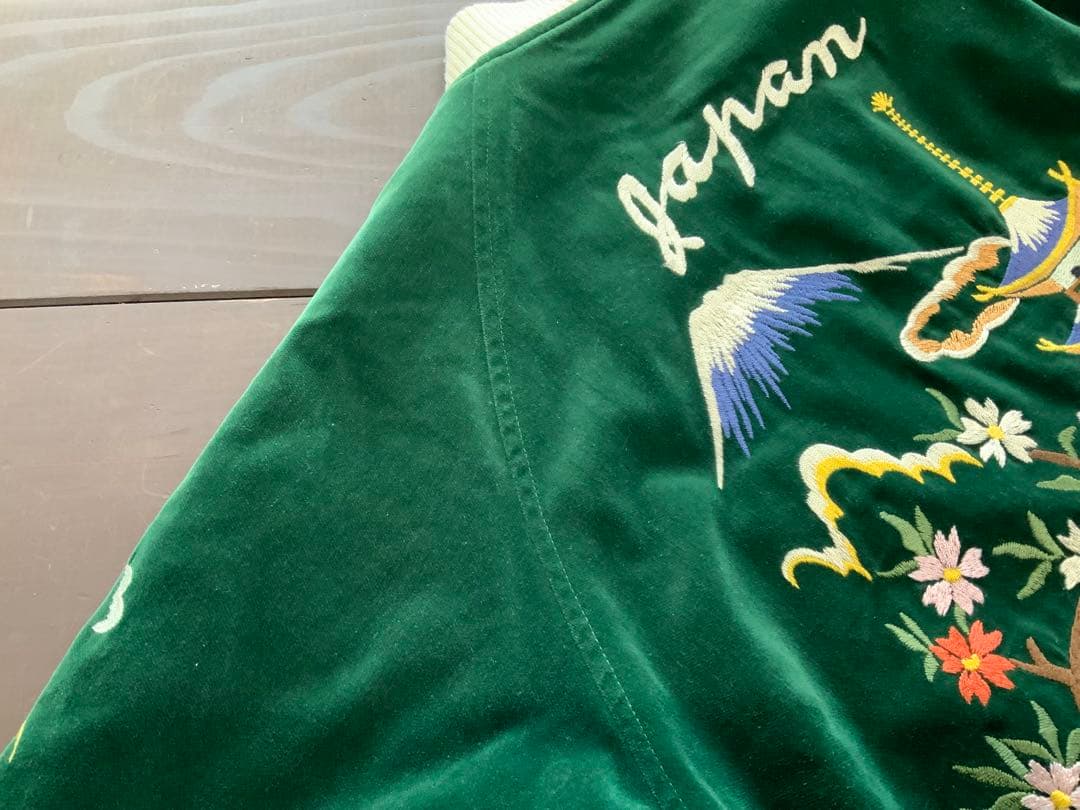 フラットヘッド　スカジャン　別珍　美品　Lサイズ