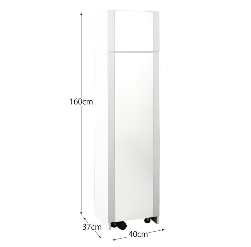 送料込 たっぷり収納 すき間ドレッサー スツール コンセント付 全身ミラーB