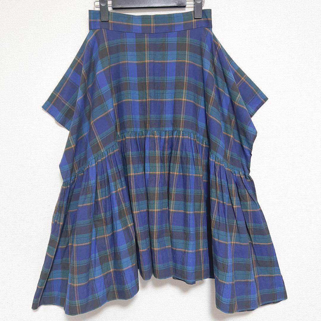 ヴィヴィアンウエストウッド　チェックスカート　変形