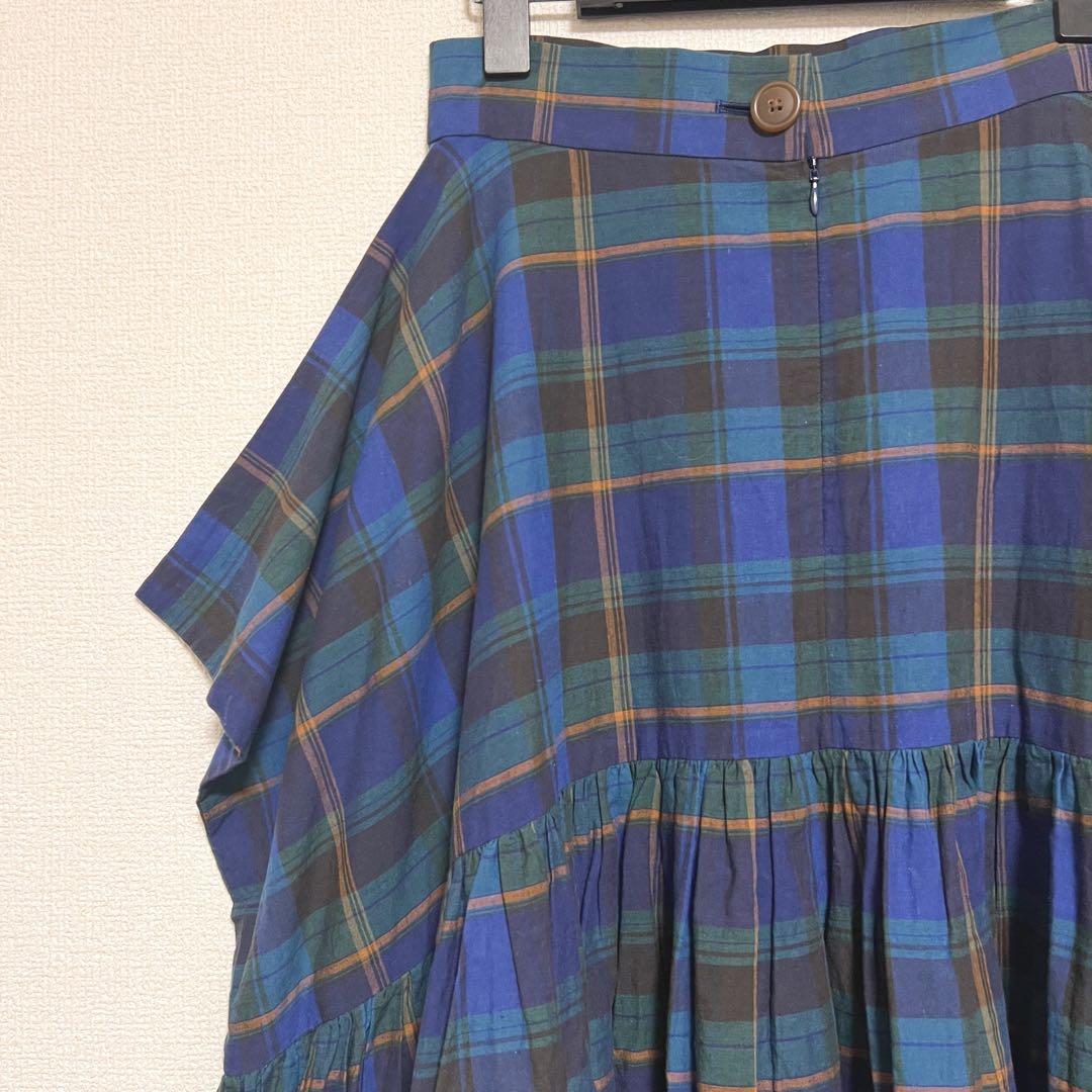 ヴィヴィアンウエストウッド　チェックスカート　変形