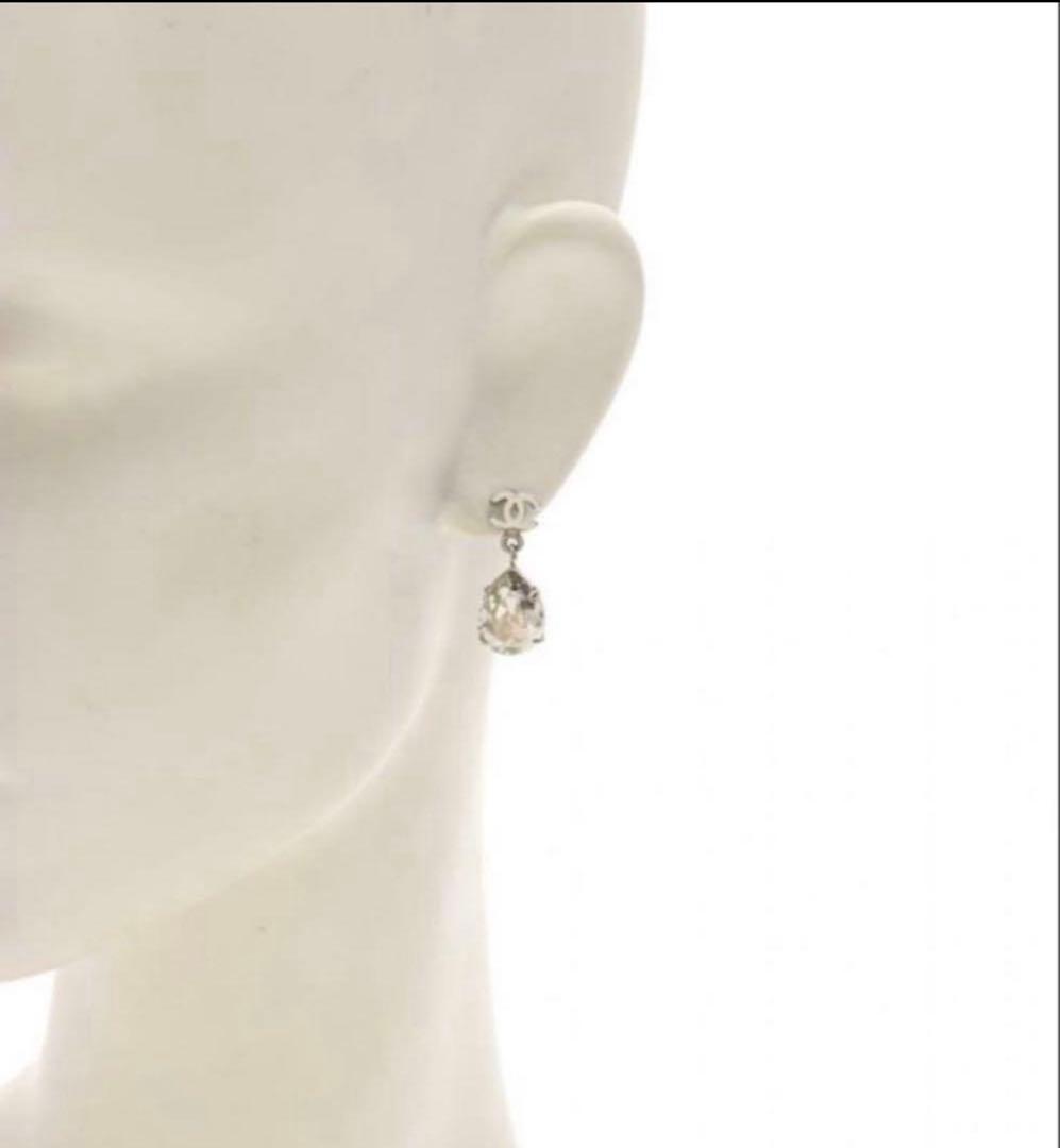シャネル クリスタルドロップ ピアス
