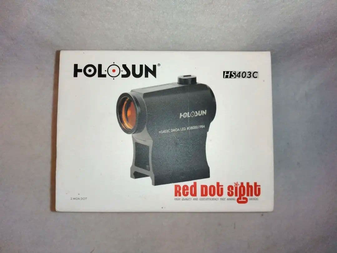 実物 HOLOSUN HS403C レッドドットサイト ソーラータイプ おまけ付