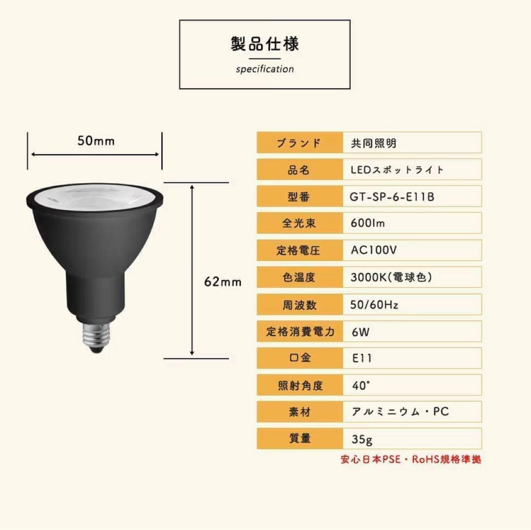 10灯　スポットライト　ダクトレール式