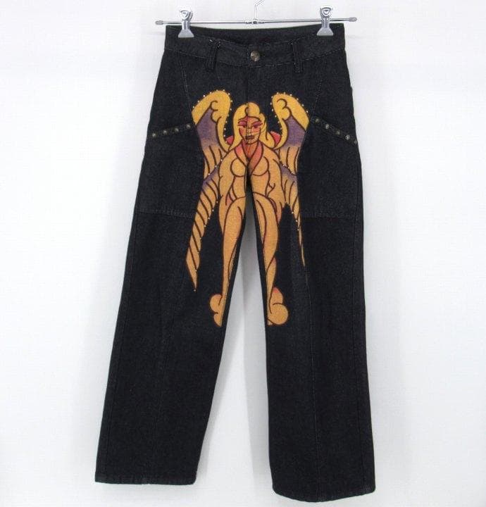 SCULPTOR×Ed Hardy Cracked Angel Denim