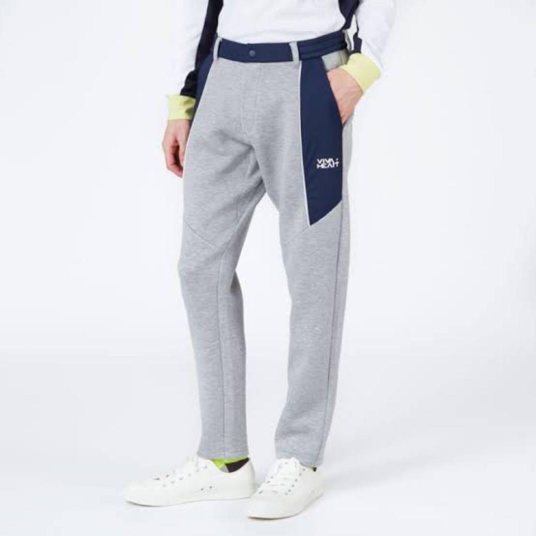 【美品】VIVA HEART ダンボールニット切り替えパンツ ゴルフウェア