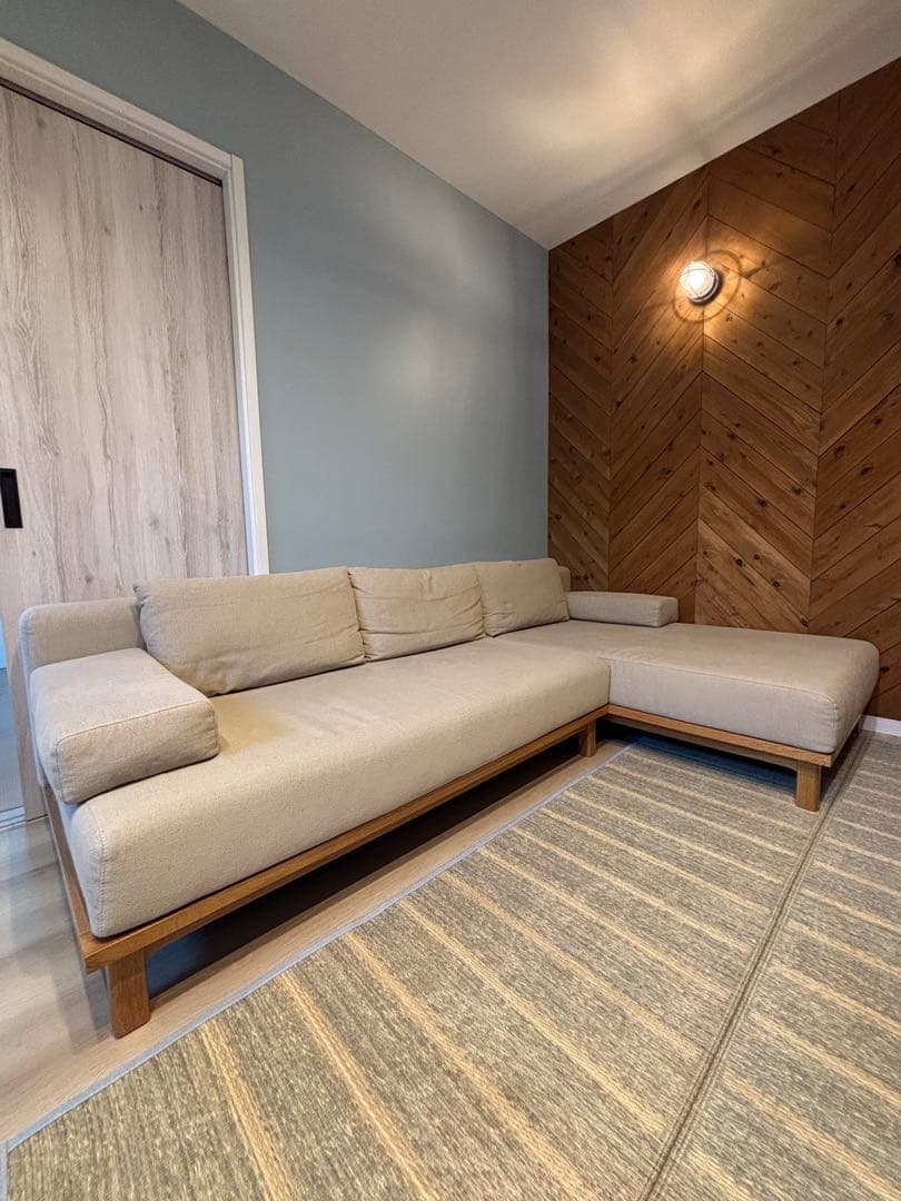 リセノ SIEVE rect unit sofa カウチセット ベージュ