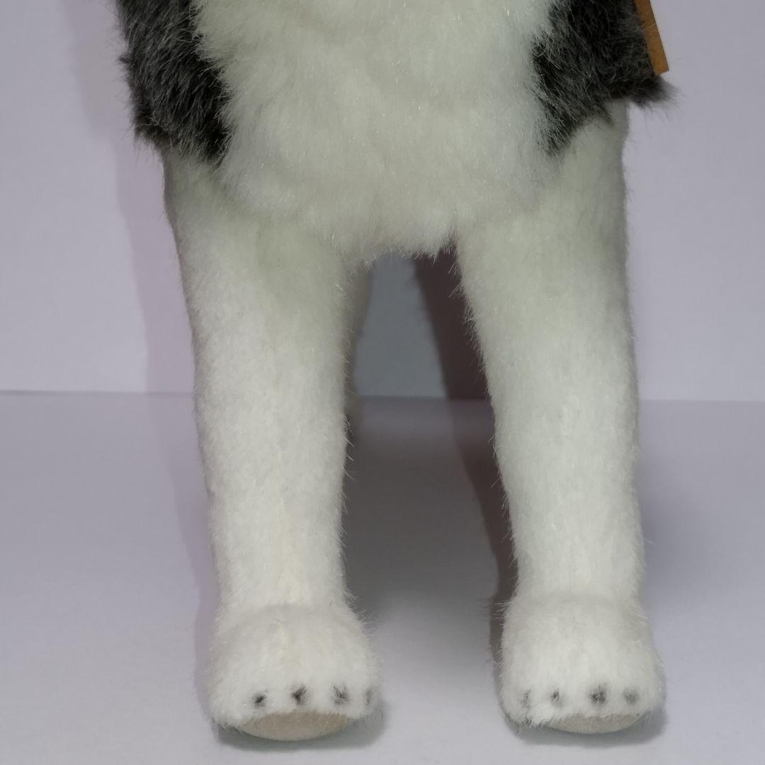 【美品】KOSEN シベリアンハスキー ぬいぐるみ 全長37cm 高さ28cm
