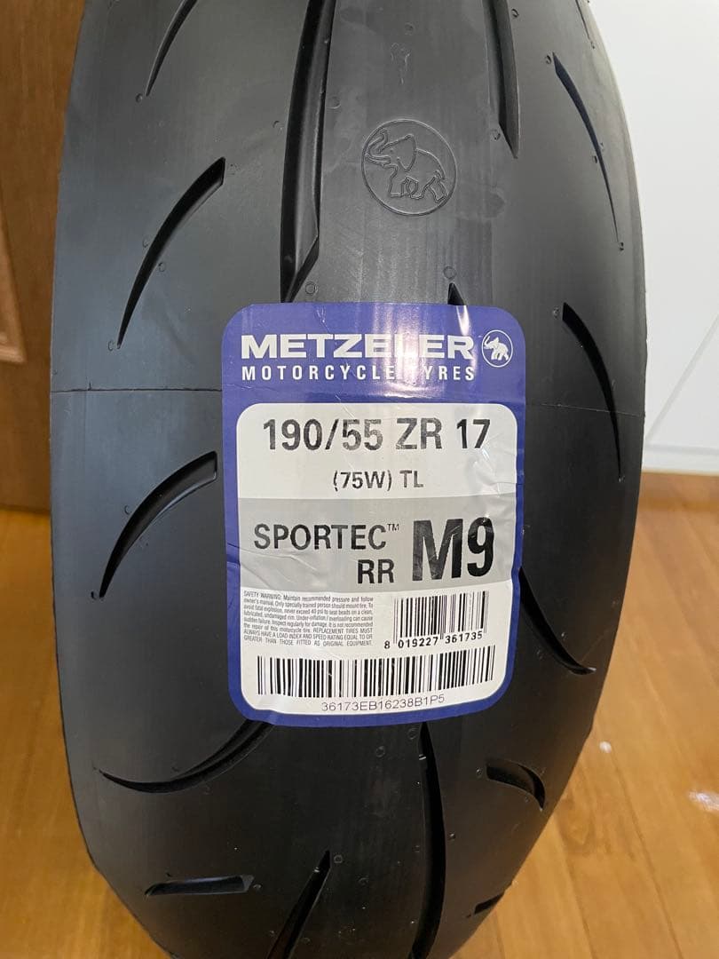 パーツ METZELER SPORTEC M9 RR 190/55 ZR 17