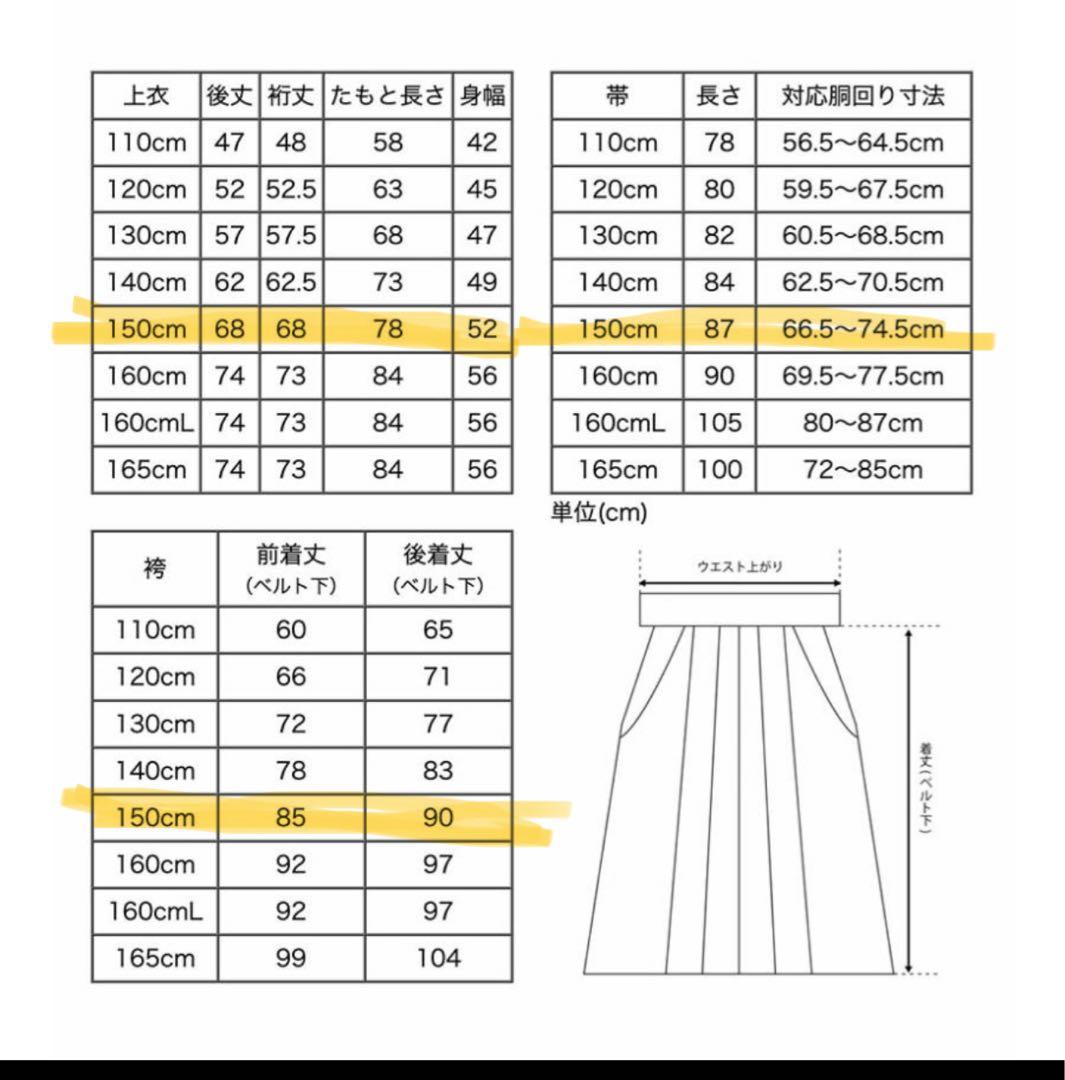キャサリンコテージ150サイズ　袴セット